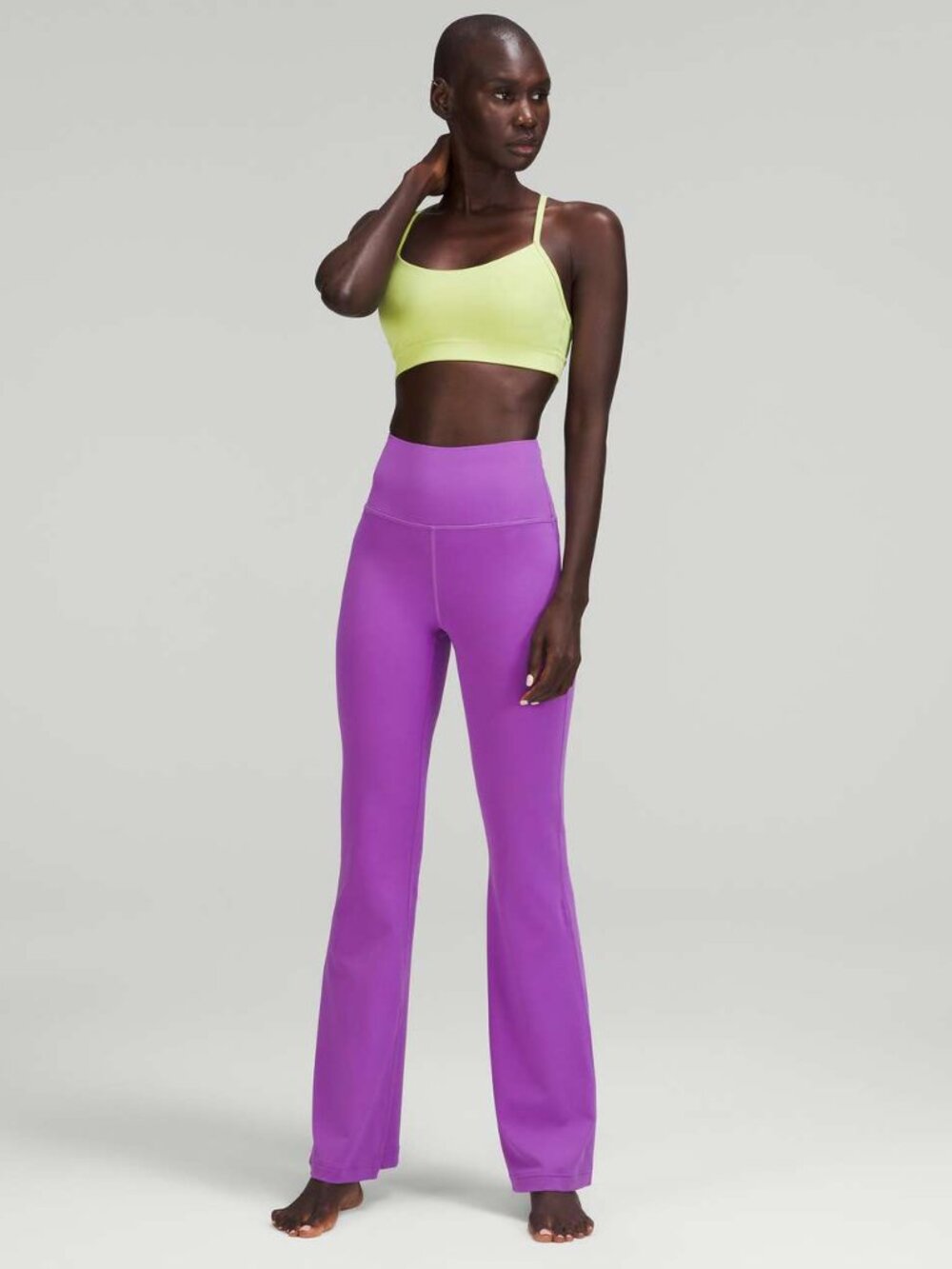 Lululemon Groove Super-High-Rise Flared Pant *Nulu Moonlight Magenta Size 0